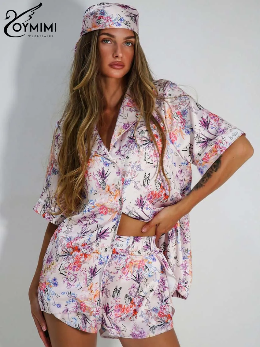 Oymimi Повседневный Оранжевый Комплект из двух предметов с принтом для женщин