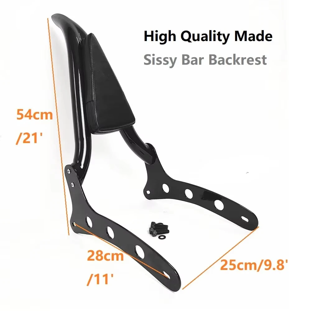 Фото Для Indian Scout 2015-2024 Scout Sixty 2016-2023 аксессуары для мотоциклов пассажирская спинка Sissy Bar с багажником №2