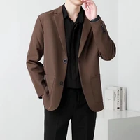 2022 spring 4 color blazer men slim fashion social mens dress jacket business formal jacket men office suit jacket s 3xl