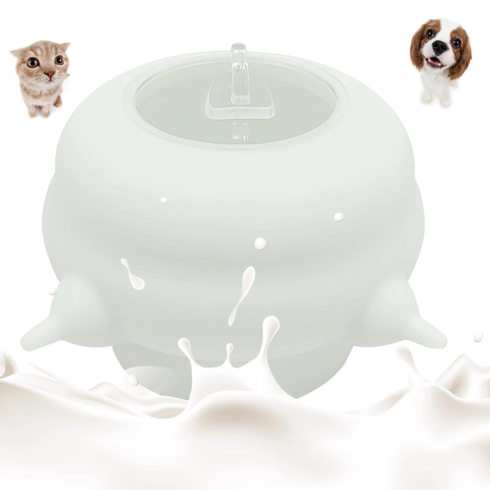 

Silicone Puppy Feeder 200ml No Leakage Puppy Feeder With 4 Nipples No Leakage Milk Feeder For Nursing Newborn Small Pets