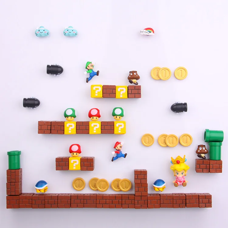Магнит на холодильник серии Super Mario Bowser Goomba Bros сантехники Марио и Луиджи