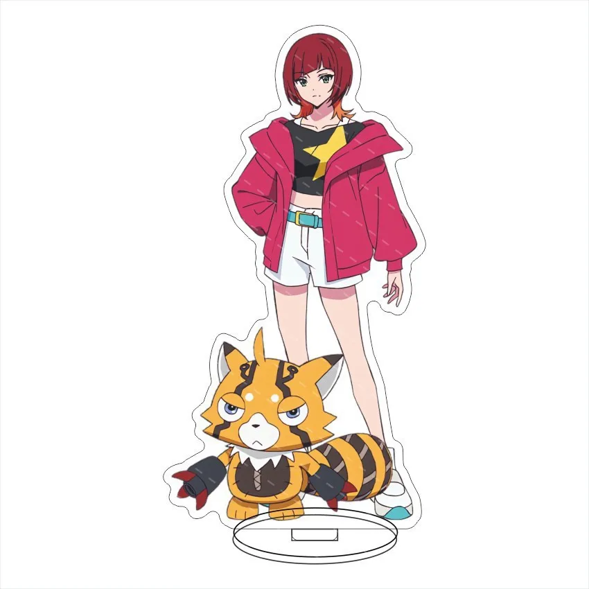 Фото Digimon Beatbreak 15 см акриловая подставка-Tomorou Tenma декор для стола на Рождество/день рождения, коллекционный подарок для аниме №3