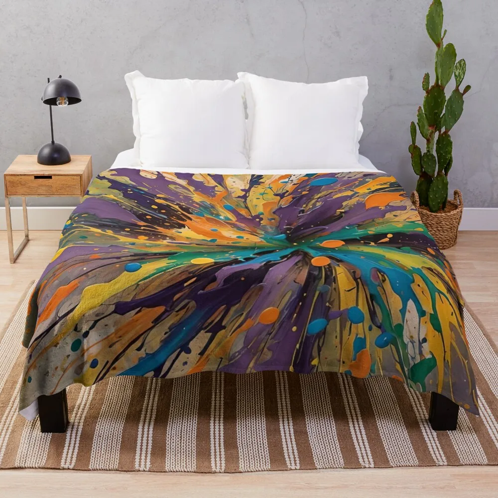 Красочный дизайн Splat! Одеяла и одеяла Polar