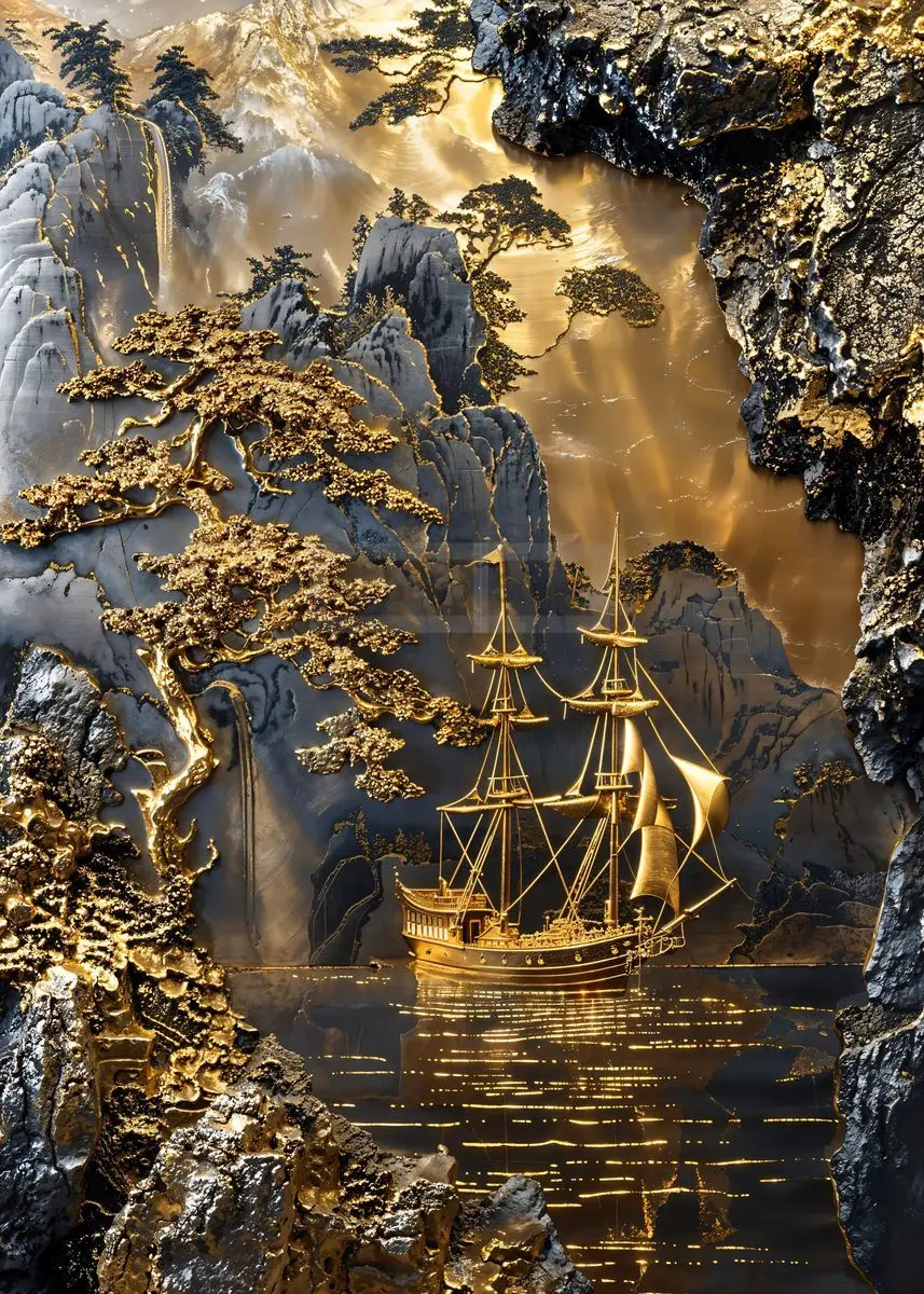 

Современный абстрактный плакат на холсте