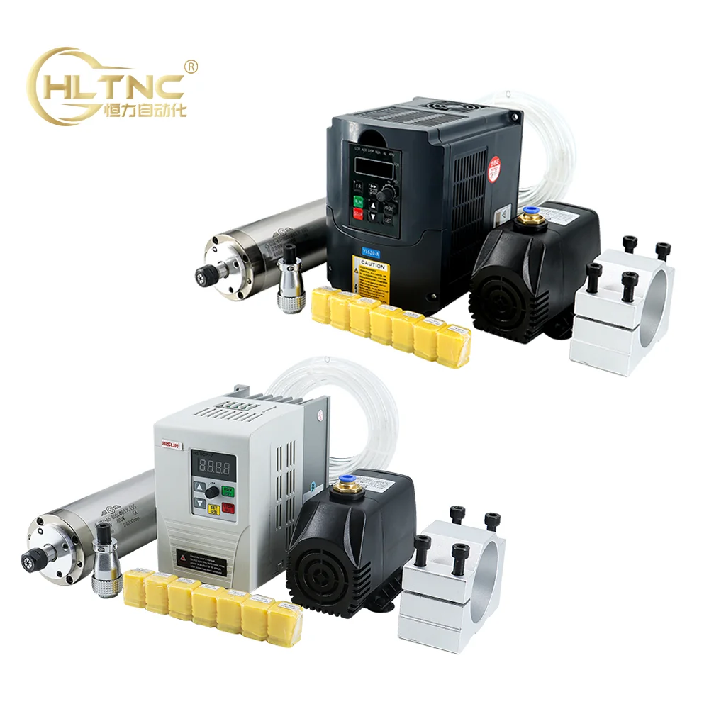 0.8KW 800w ER11 65mm 110V 220V 6A 400Hz шпиндель с водяным охлаждением 1.5KW инвертором VFD для
