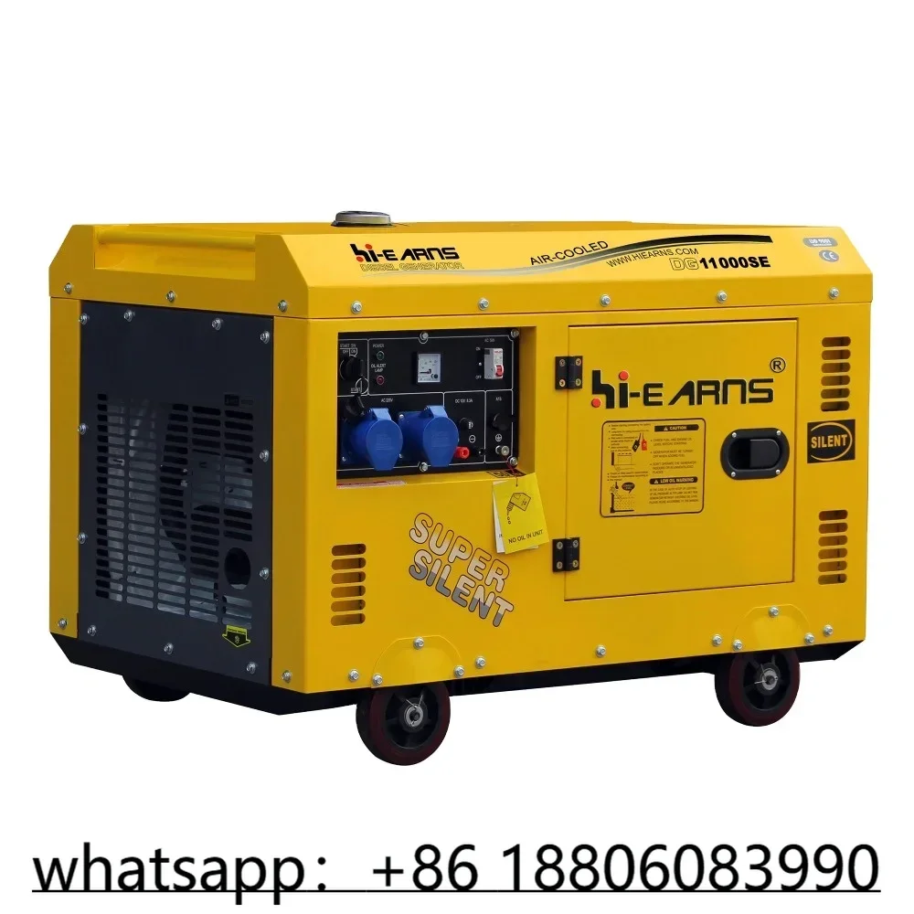 муниципаarns 8 кВт 10 кВА стабильная мощность бесшумный die-sel генератор 198 двигатель