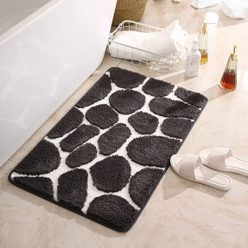 

Bathroom Rug Super Absorbent Non-slip Bath Mat Foot Mat Carpet Mat Bathroom Floor Mats solid