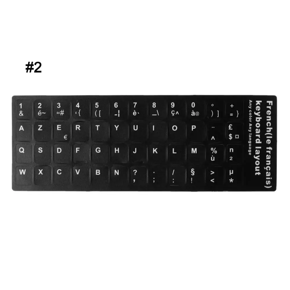 Прочная наклейка на клавиатуру с русской французской испанской японской