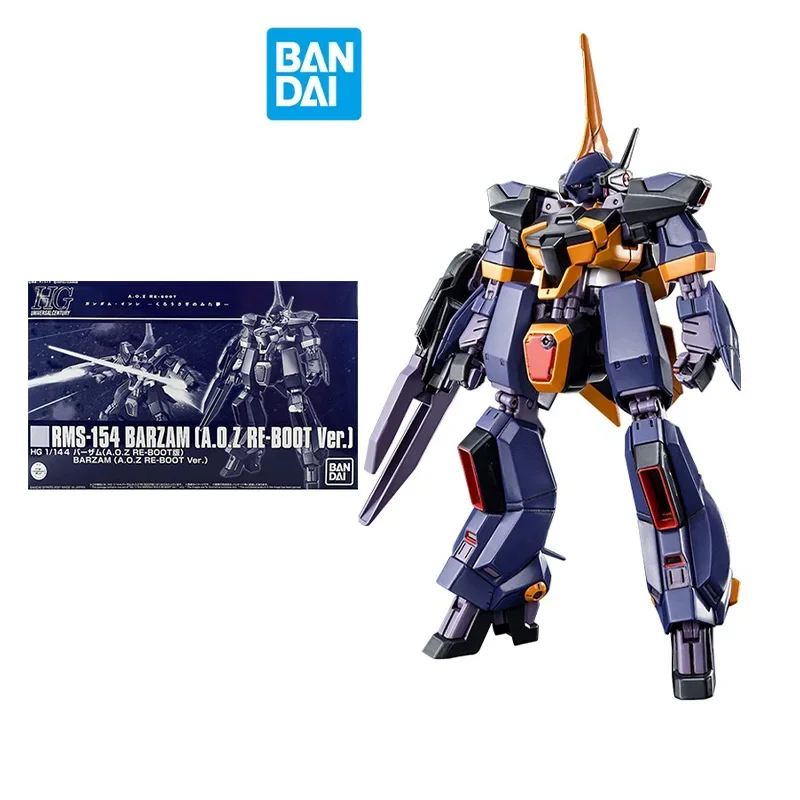 

Bandai Original Gundam Model Kit Anime Figure Barzam RMS-154 HGUC 1/144 Action Figures Collectible Ornaments Toys Gifts for Kids