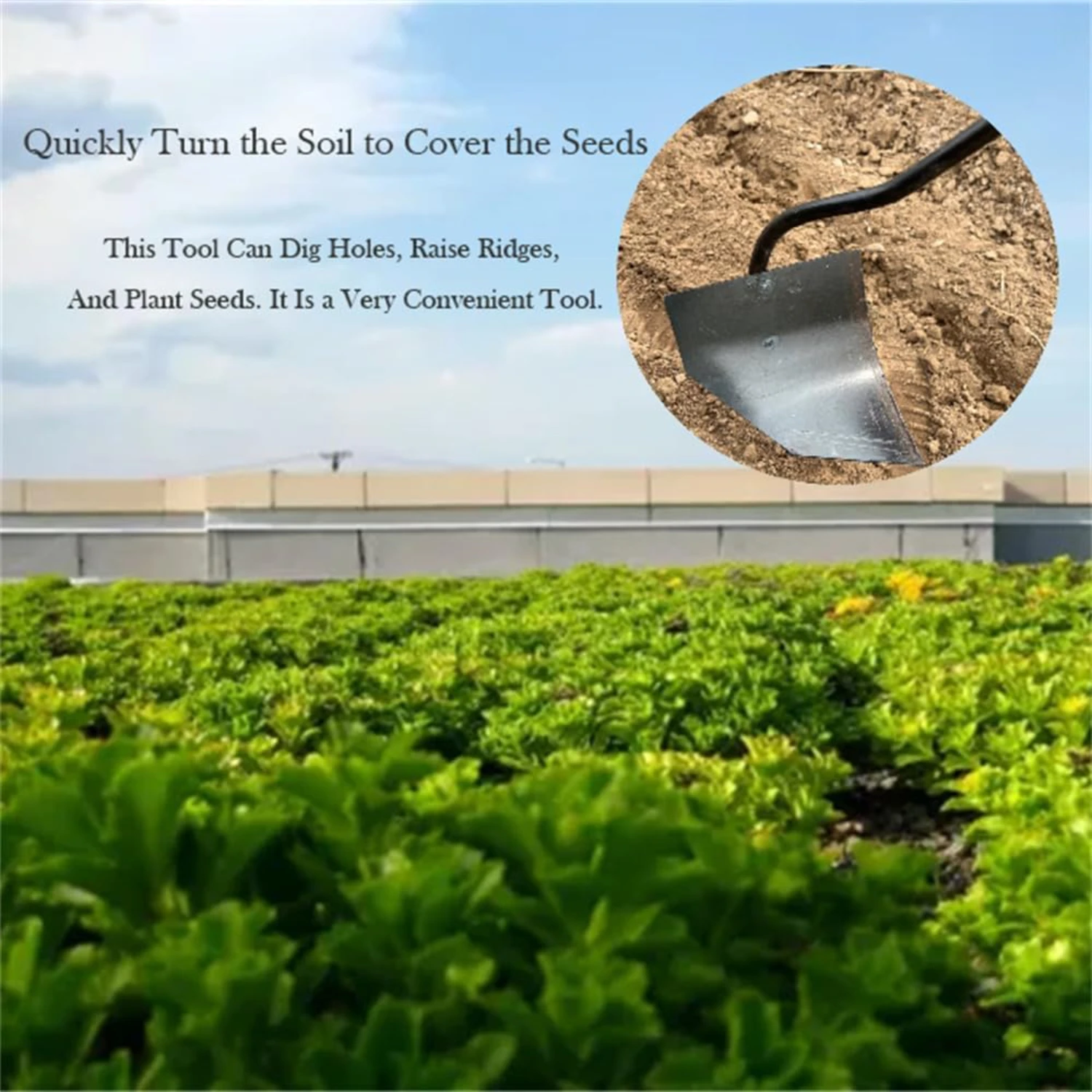 Мотыга для поворота почвы треугольная мотыга садовый инструмент из закаленной