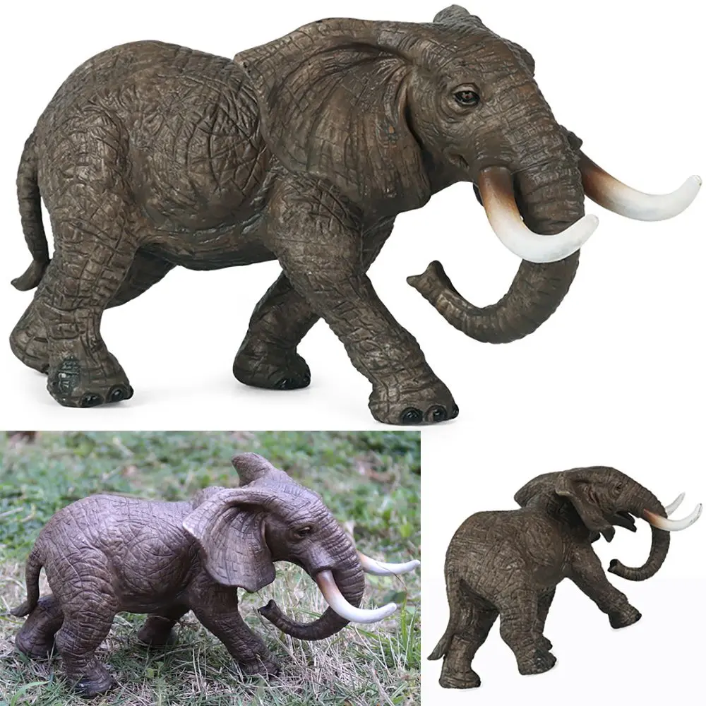 

Science & Nature Educational Toy Lifelike Wildlife Figurines Simulation Wild Animal Early Learning Asian Elephant Model