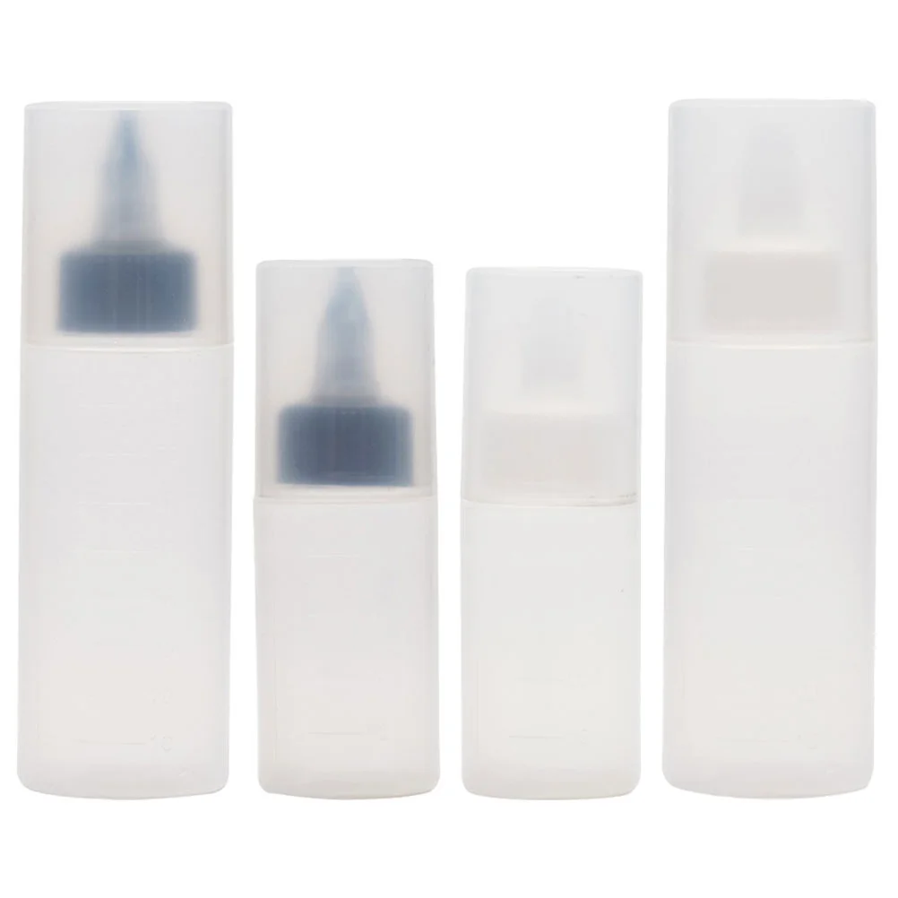 

4 Pcs Condiment Bottles Tomato Paste Sauce Dispenser Squeeze Plastic Containers Lid Design