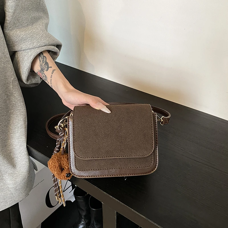 Женская сумка привлекательная через плечо в стиле ретро Корейская версия