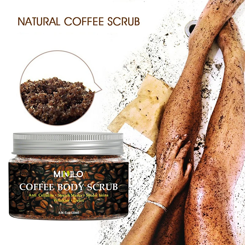 

Coffee Scrub Body Scrub Cream Facial Dead Sea Salt For Exfoliating Whitening Moisturizing Anti Cellulite Acne TSLM1