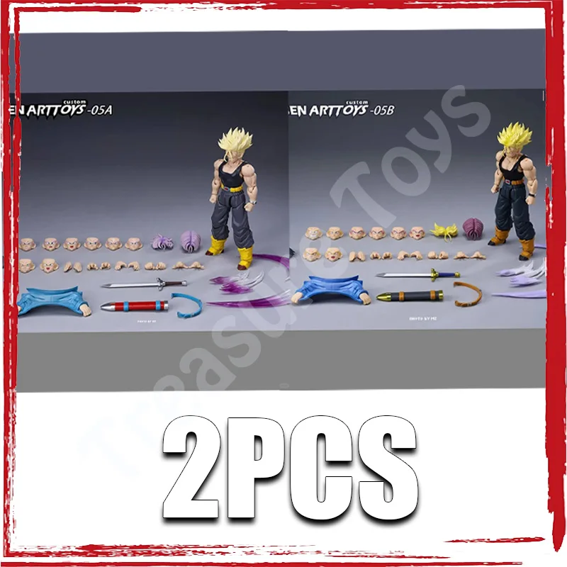 Фото Tonsenarttoys Kamione Trunks 05a 05b Фигурка Dragon Ball Z Super Saiyan SSJ SSJ2 Trunks Аниме Фигурки Модели Игрушки Подарки №2
