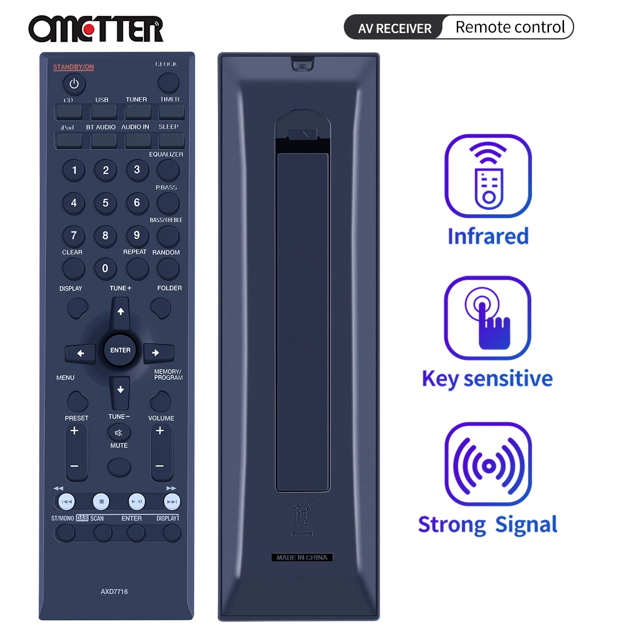 

New Remote Control Suitable for Pioneer AXD7716 Audio System Player Controller