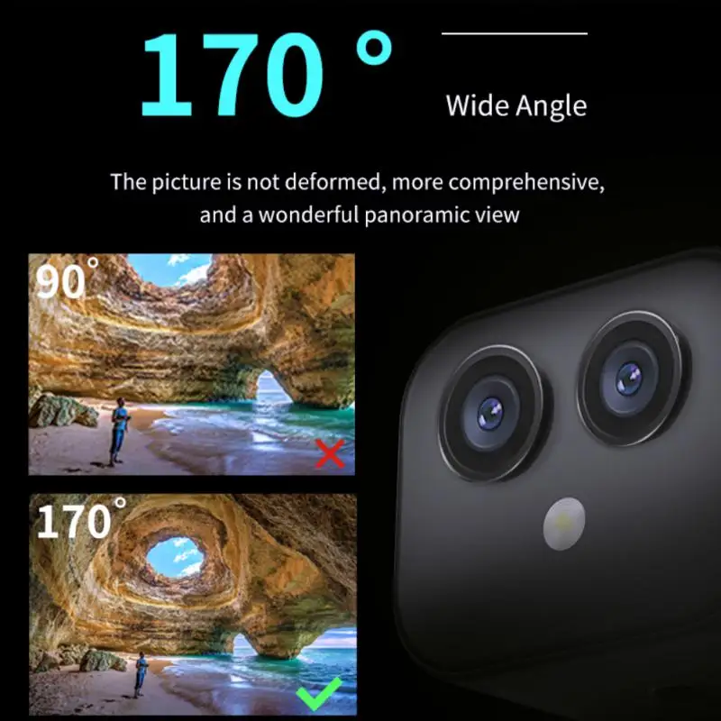 Мини Wi-Fi IP-камера HD 4K Беспроводная видеонаблюдение микро двойная камера ночного