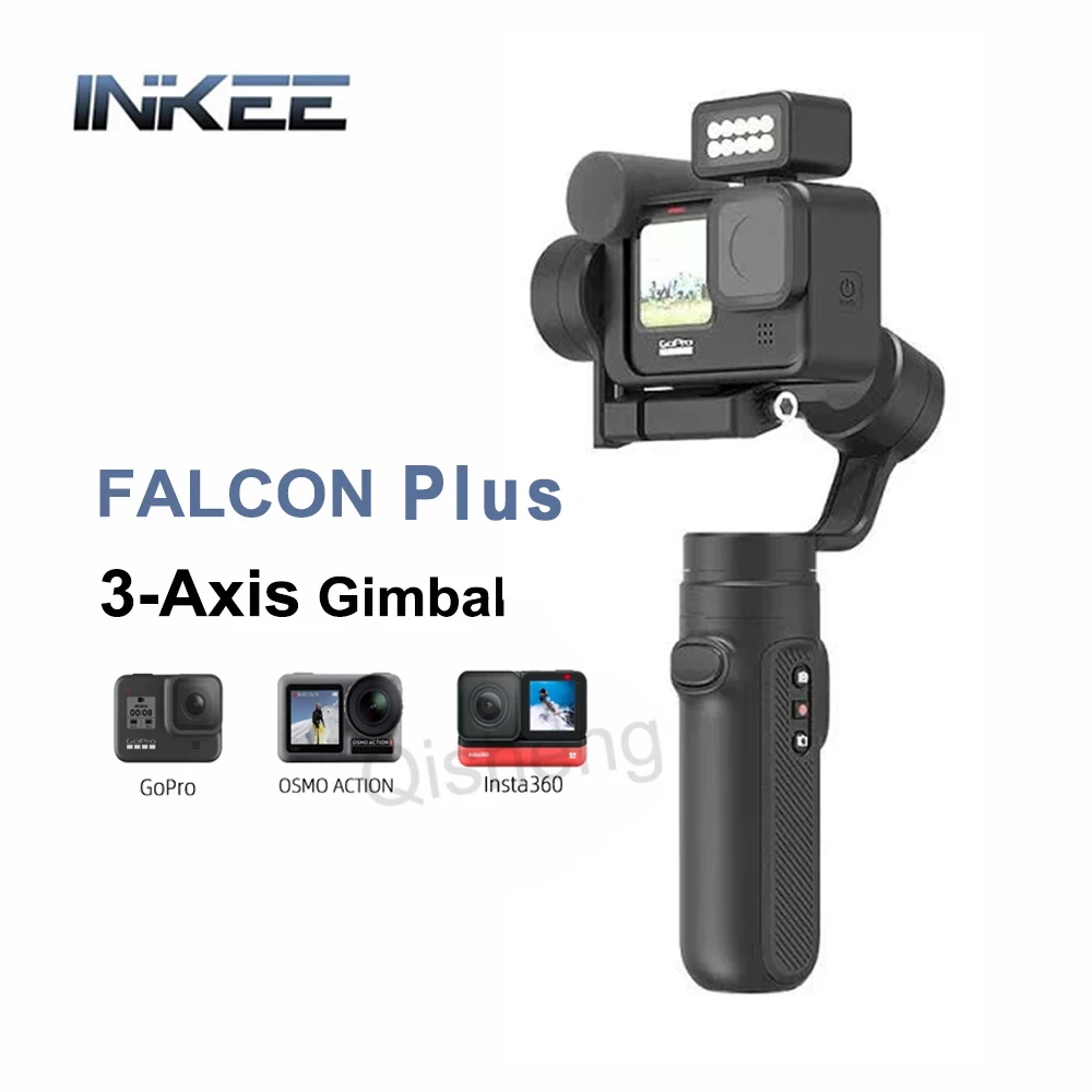 INKEE FALCON Plus 3-осевой карданный стабилизатор для экшн-камер Hero 11 10 9 8 7 6 Osmo Action YI SJCAM