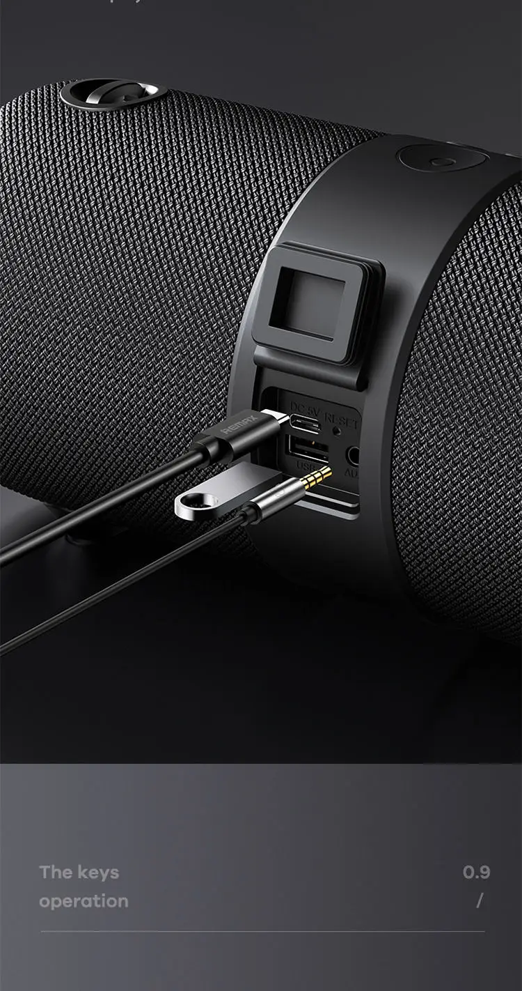 Беспроводная колонка REMAX RB-M55 USB/TF/AUX мощный портативный сабвуфер с сильными басами