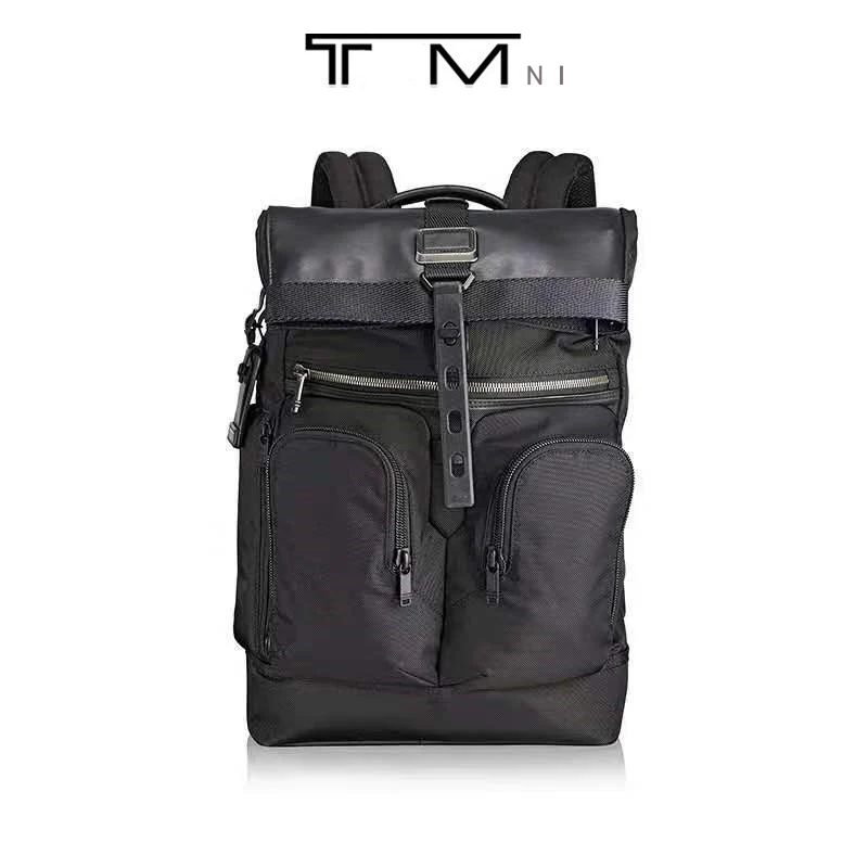 232388 European and American business multi-purpose men's roll top backpack computer bag