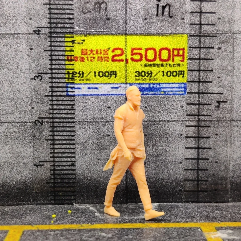Модель 1/64 в масштабе 1/43 гормон для ходьбы из смолы некрашенная миниатюрная