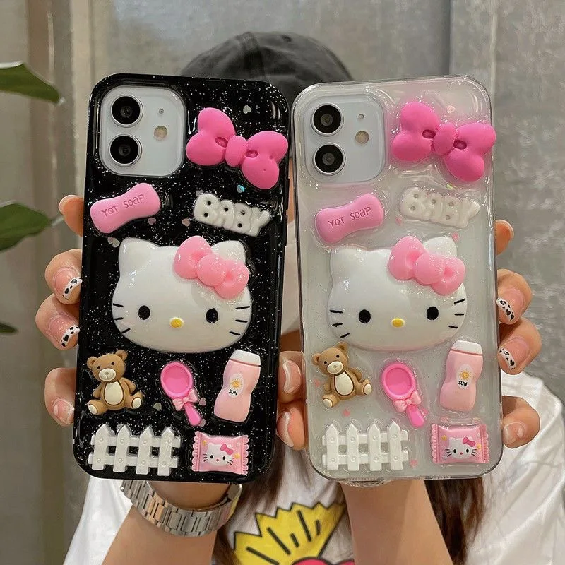 

Чехол-бабочка Sanrio для IPhone 14 13 12 11 Pro Max Mini X XR XS MAX 7 8Plus