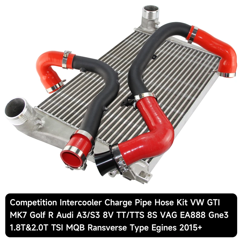 Комплект интеркулера 70 мм комплект заряжающей трубы для VW GTI MK7 Golf R Audi A3/S3 Skoda Seat 1 8 T