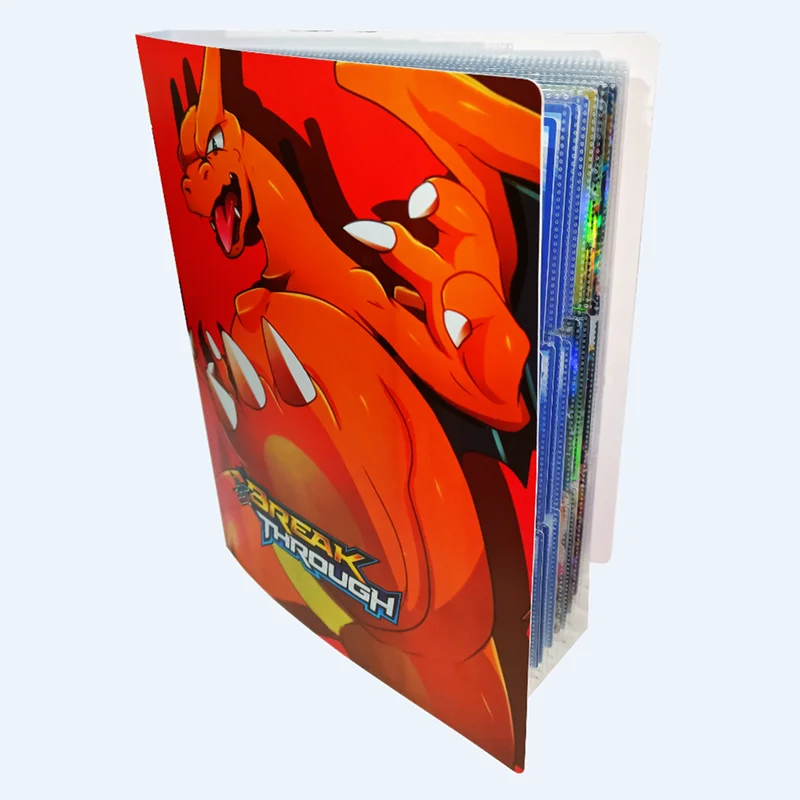 

2022 New Pokemon Album Book 9 Grid 432 Pcs Pikachu Charizard GX VMAX Toy Gift Anime Game Collection Card Map Card Booklet