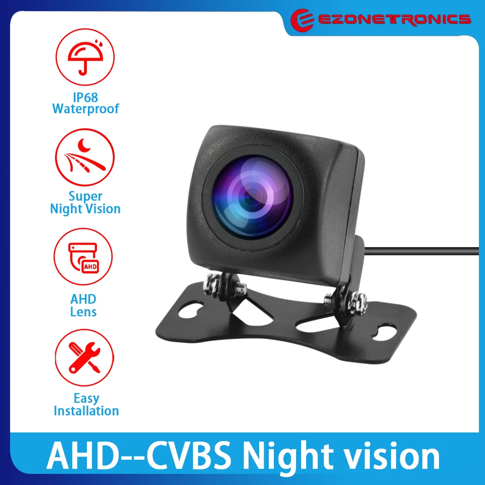 

Universal AHD Car Rear View Camera HD Reverse Parking Video Monitor Waterproof Backup Night Vision Lens 6M Cable for Car Radio