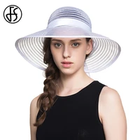 fs summer small fresh visor sun hats for women breathable cool sunbonnet classic cap fashion casual shopping ribbon sombreros