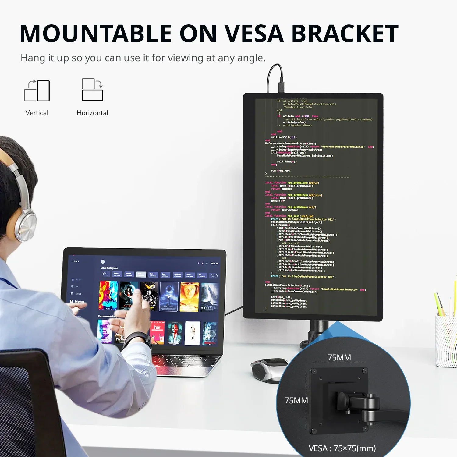 15 дюймовый портативный монитор XIAN WEI FHD Office из алюминиевого сплава Второй внешний