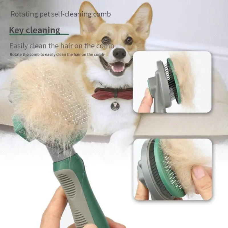

Pet Cat Dog Hair Brush Pet Hair Combs Grooming Removes Loose Under Layers Tangled Hair Remover Brush Pet Care Accessories