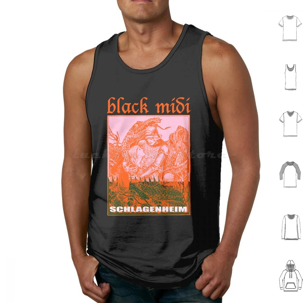 

Black Midi Schlagenheim Tank Tops Vest Sleeveless Black Midi King Crimson The Fall Joy Division Volta Primus Butthole Surfers