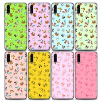 anime pokemon pikachu family phone case for samsung a10 e s a20 a30 a30s a40 a50 a60 a70 a80 a90 5g a7 a8 2018 silicone