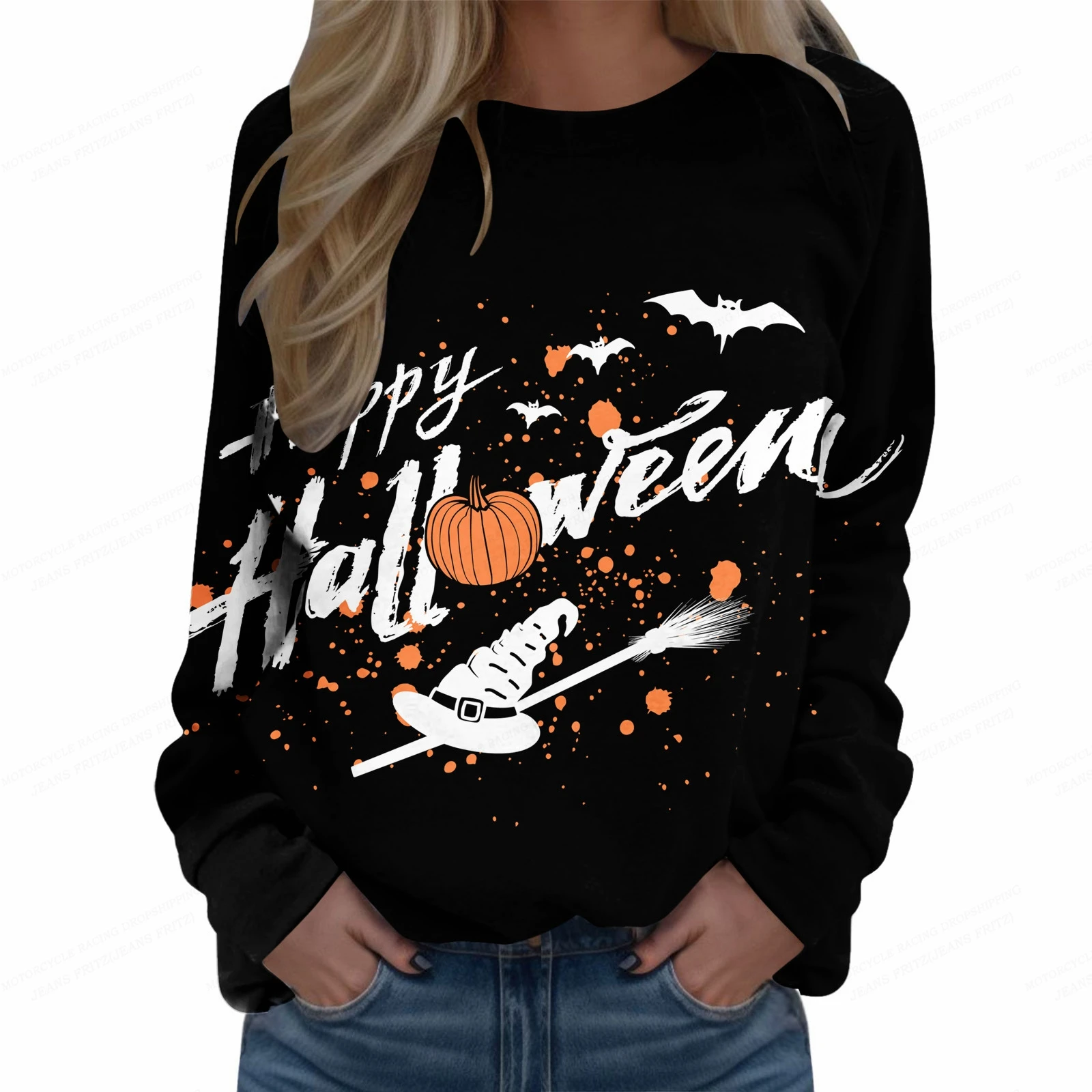 

Женская толстовка с капюшоном на Хэллоуин