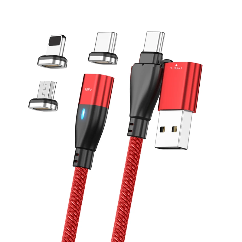 

6 in 1 USB Type C To USB C Magnetic Cable 5A Fast Charging PD 100W Data Cord For iPhone Xiaomi Samsung Mobile Phone Charger Wire
