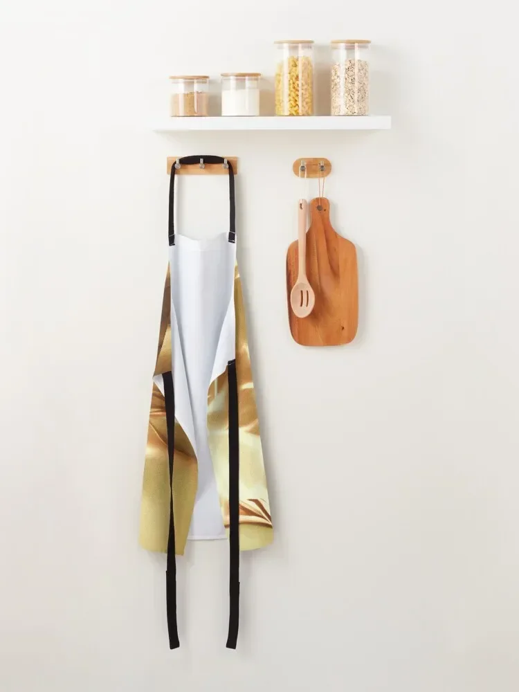 Бледно-золотой шелковый атласный фартук серии 6 кухонные фартуки для женщин