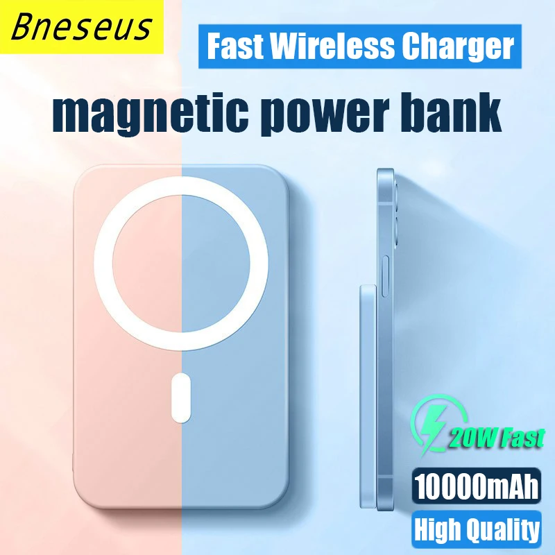 

New Macsafe Powerbank Magnetic Wireless Power Bank Fast Charger for iPhone 12 13 14 Pro Max Mini External Auxiliary Battery Pack