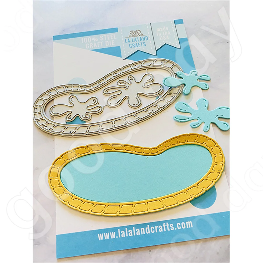 

Arrival New Pool Metal Cutting Dies Scrapbook Diary Decoration Stencil Embossing Template Diy Greeting Card Handmade Hot Sale