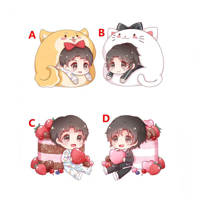 

Anime Keychain WORD OF HONOR Zhouzish Wen kexing Acrylic Keyring strap Figure Hanging Accessories 6cm