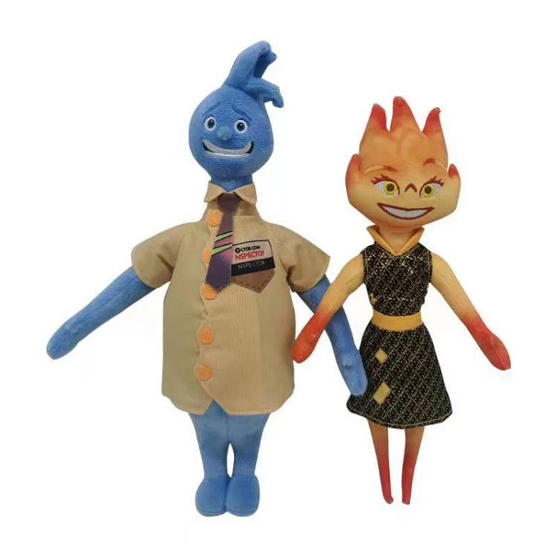 Фигурка Disney Movie Elemental игрушки милые аниме куклы Water Wade Fire Ember мягкая подушка