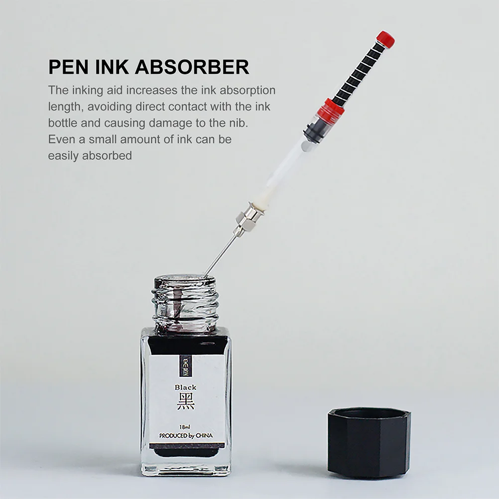 

3/6PCS Ink Syringe Pen Absorber Fountain Filler Converter Auxiliaryfor Fill Tool Assistant Absorption Device Absorbers Needle