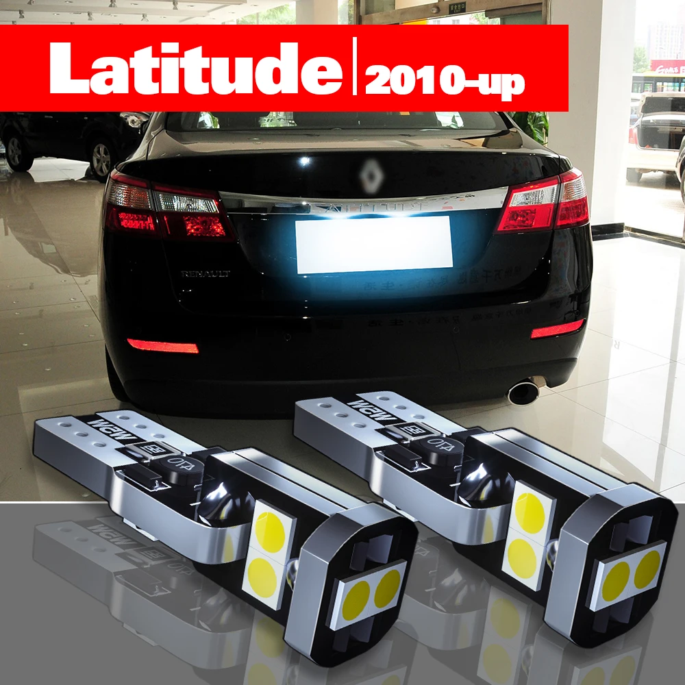 

For Renault Latitude Accessories 2pcs LED License Plate Light 2010 2011 2012 2013