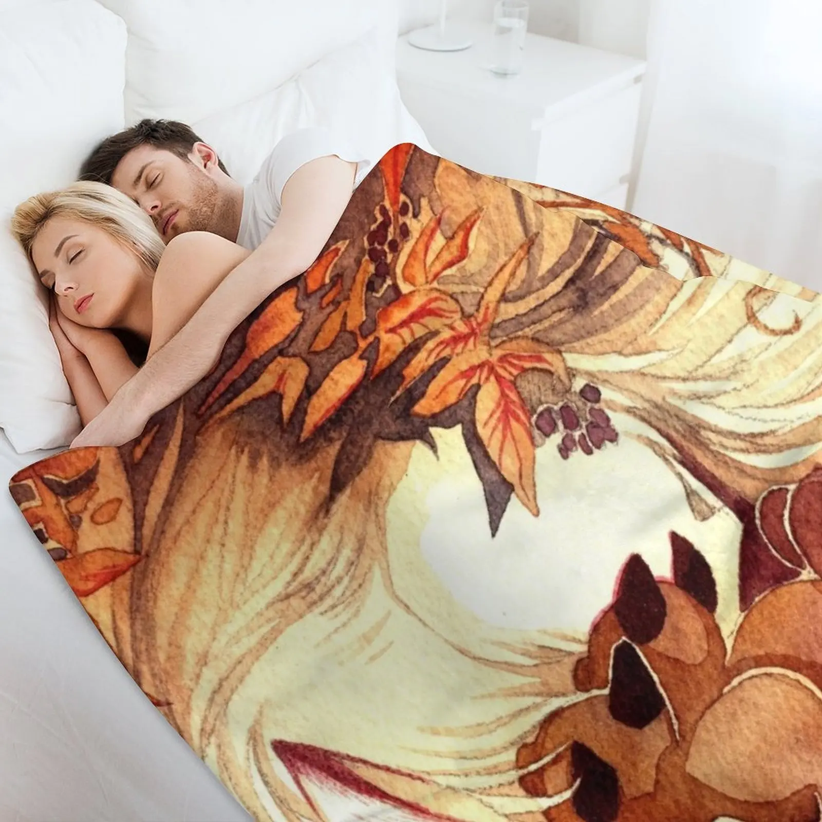 Одеяло Ninetailed Kitsune Fox с наборами для малышей тонкие очень большие одеяла дивана