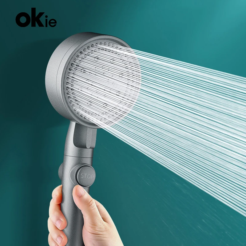 

Pressurized Shower Head 5 Modes Bath Bully Water Spray Nozzle Adjustable Showerheads Handheld Shower Head Bathroom Accessories