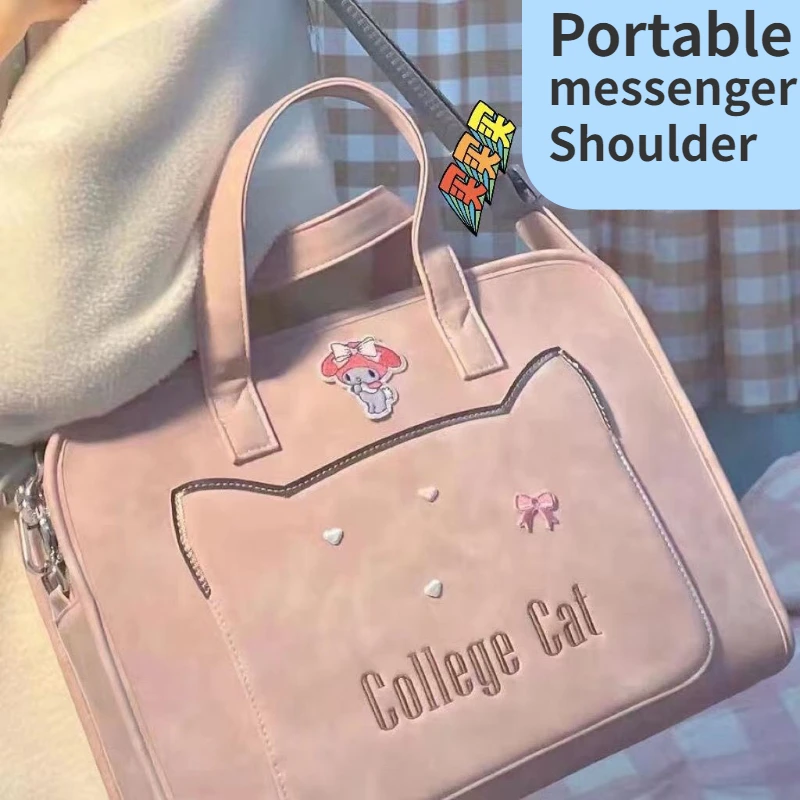 

Laptop Bag for Cute Girl Pink Color Messenger Bag for Macbook 16 Inch Handbag for HP,Lenovo ThinkPad Laptop Shoulder Bags Women