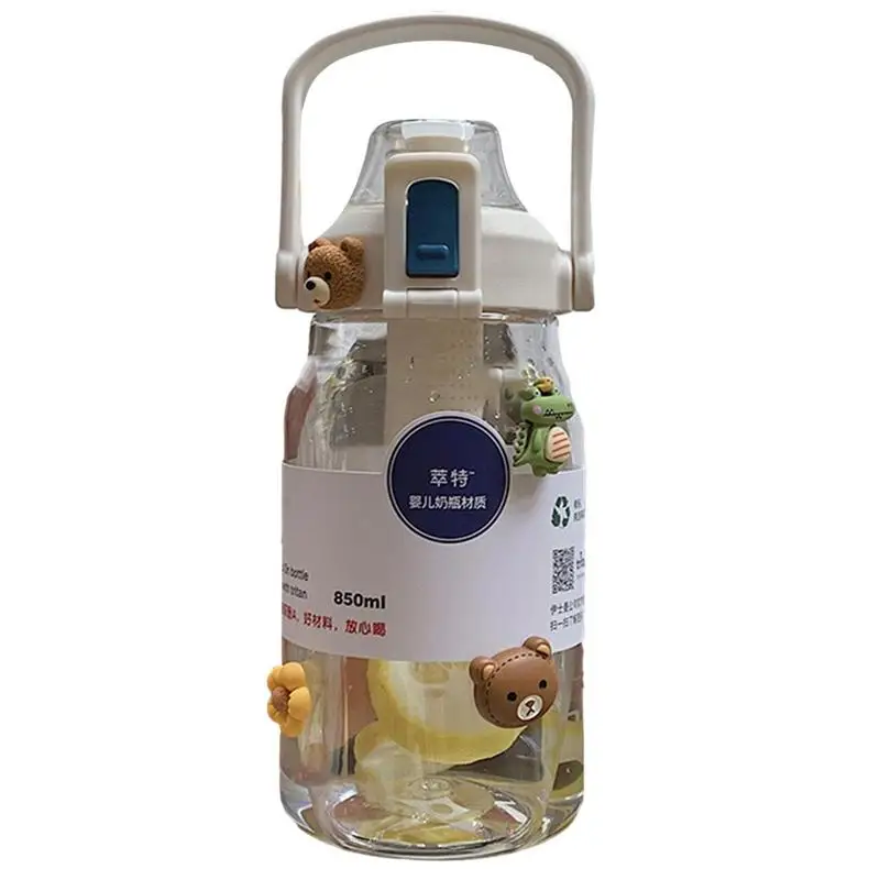 

Water Bottle With Tea Infuser Detachable Handle Summer Kids Boy School Leakproof 1000ml/850ml Portable Drinking Bottles