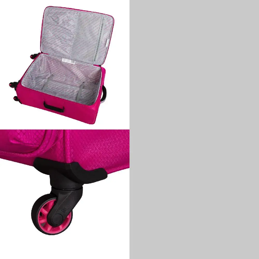 

"Perfectly Ultra Soft, Lightweight Dark Pink Carry-On Luggage for Any Trip – Ideal Travel Companion!"