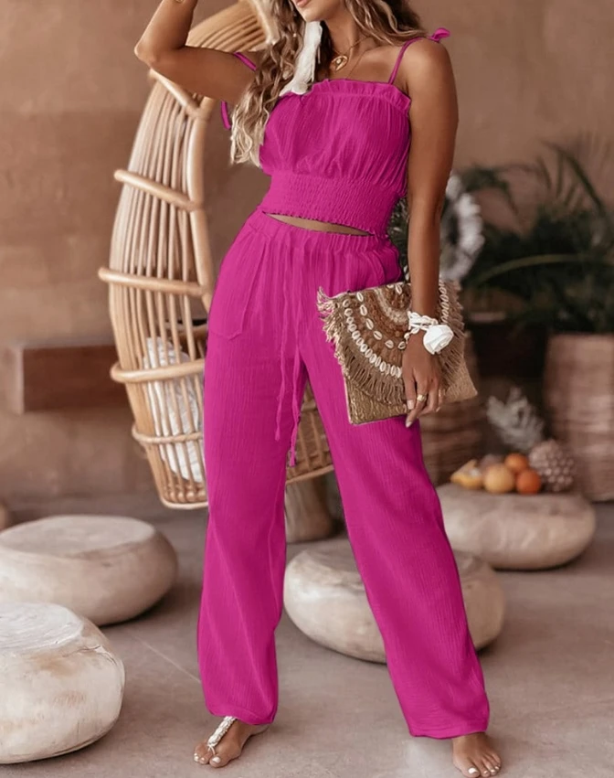 Женские темпераментные костюмы весна-лето 2024 последние комплекты для поездок на