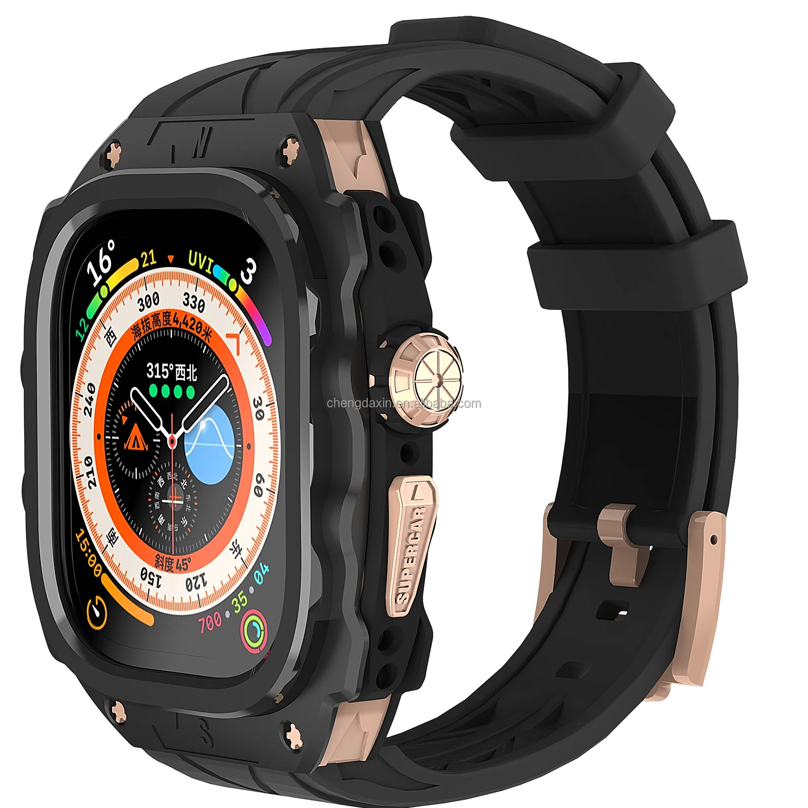 Роскошный набор для модификации из нержавеющей стали Apple Watch Ultra 2 4 металлическая